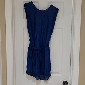 Women's sleeveless chambray denim dress, Sz L, worn only a few times, like new